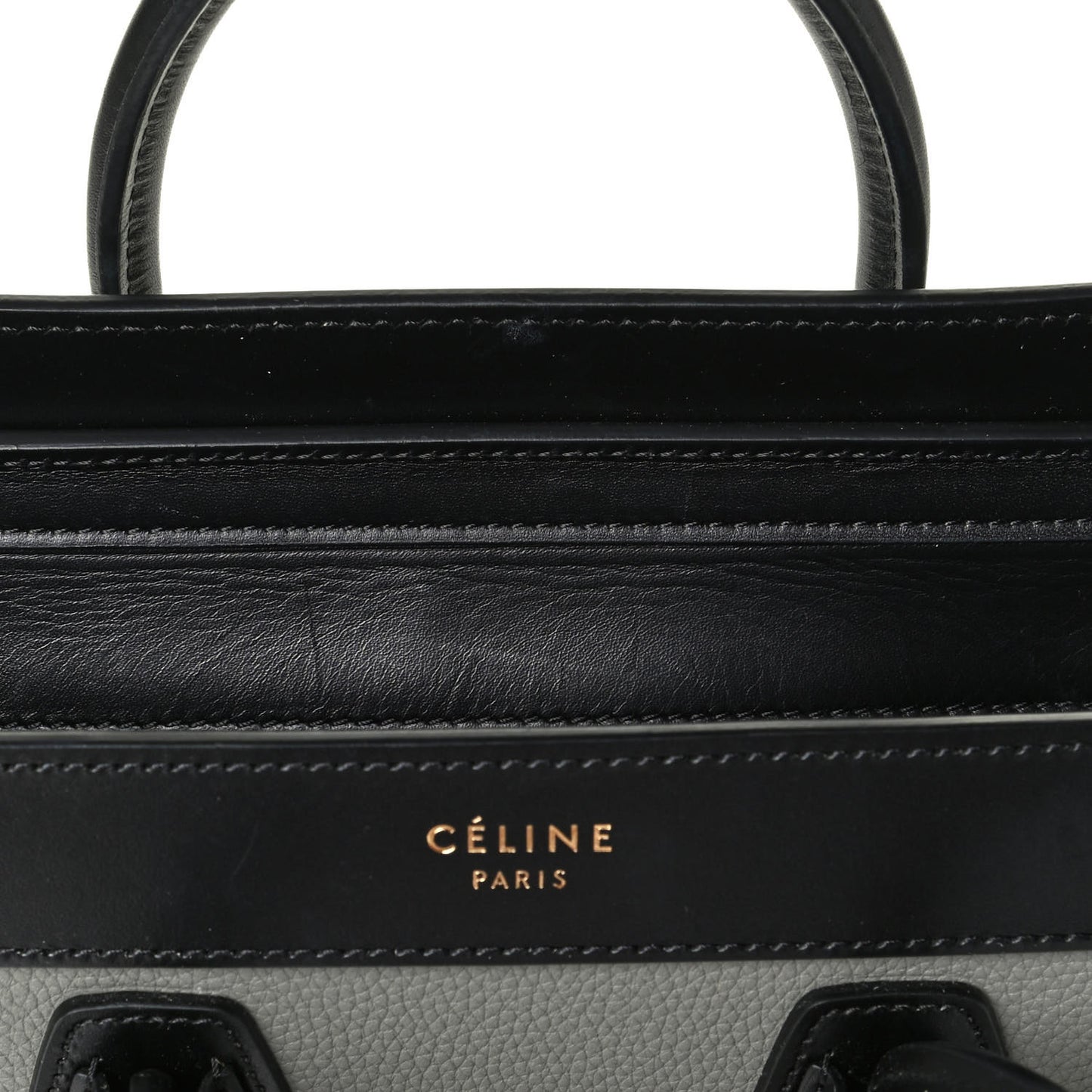Drummed Calfskin Nano Tri-Color Luggage
