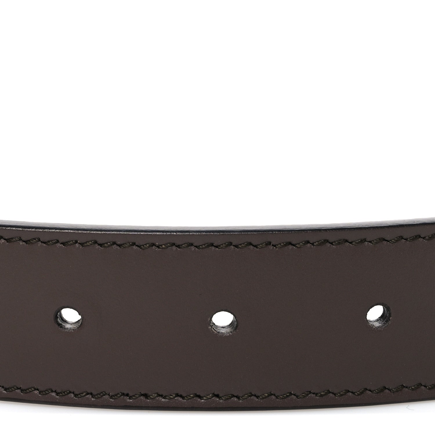 Gucci GG Supreme Monogram Matte Plutone Calfskin Double G 30mm Belt 70 28 Beige Ebony New Acero 3 of 5