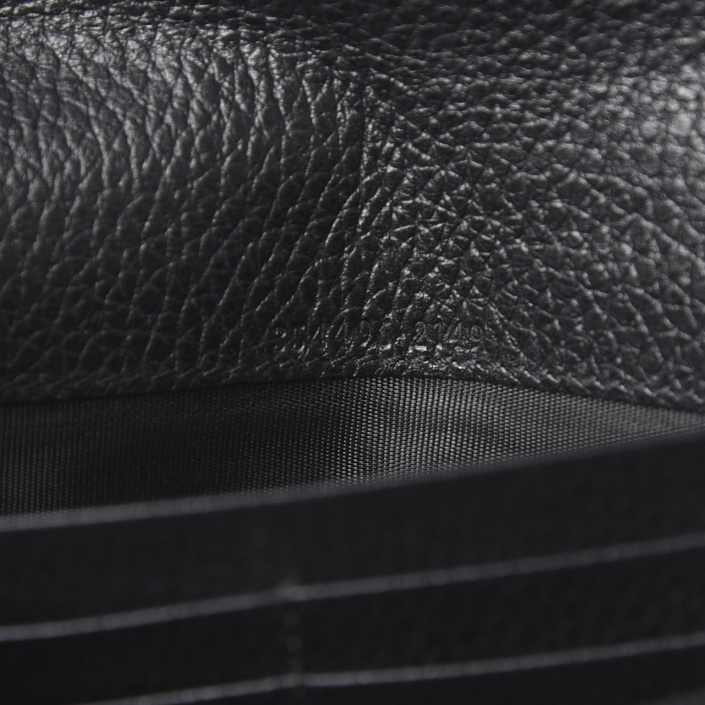 Dollar Calfskin Swing Continental Wallet Black