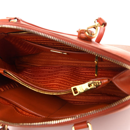 Prada Saffiano Lux Medium Promenade Tote Papaya 4 of 19