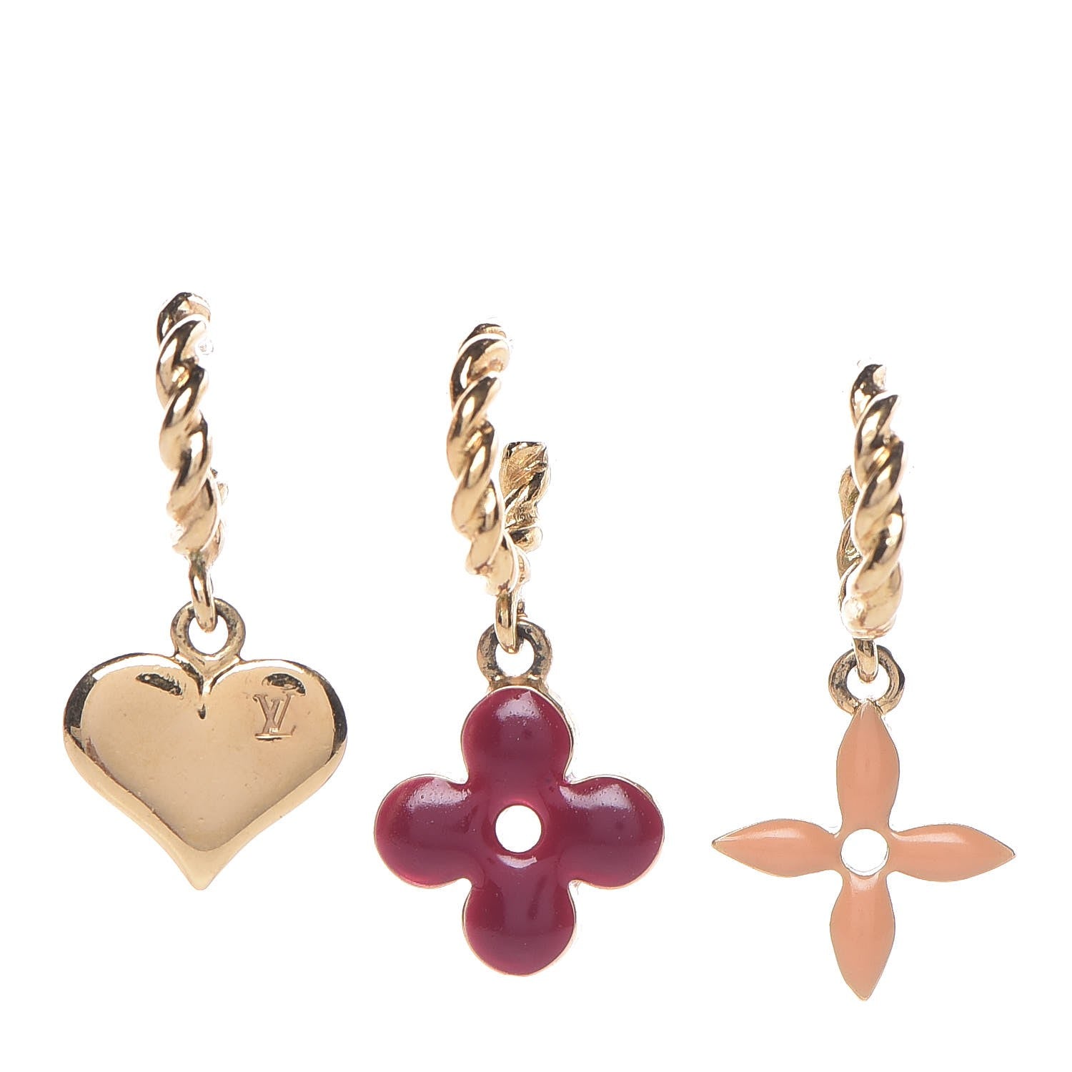 Louis Vuitton Sweet Monogram Earrings Set of 3 Rose 1 of 3