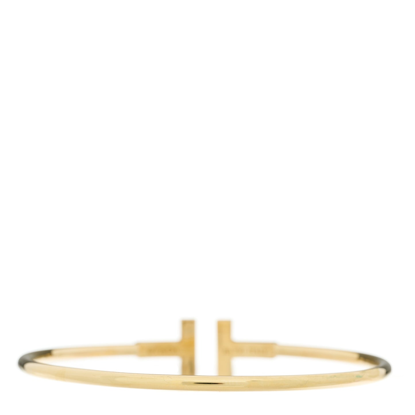 18K Yellow Gold Turquoise T Wire Bracelet