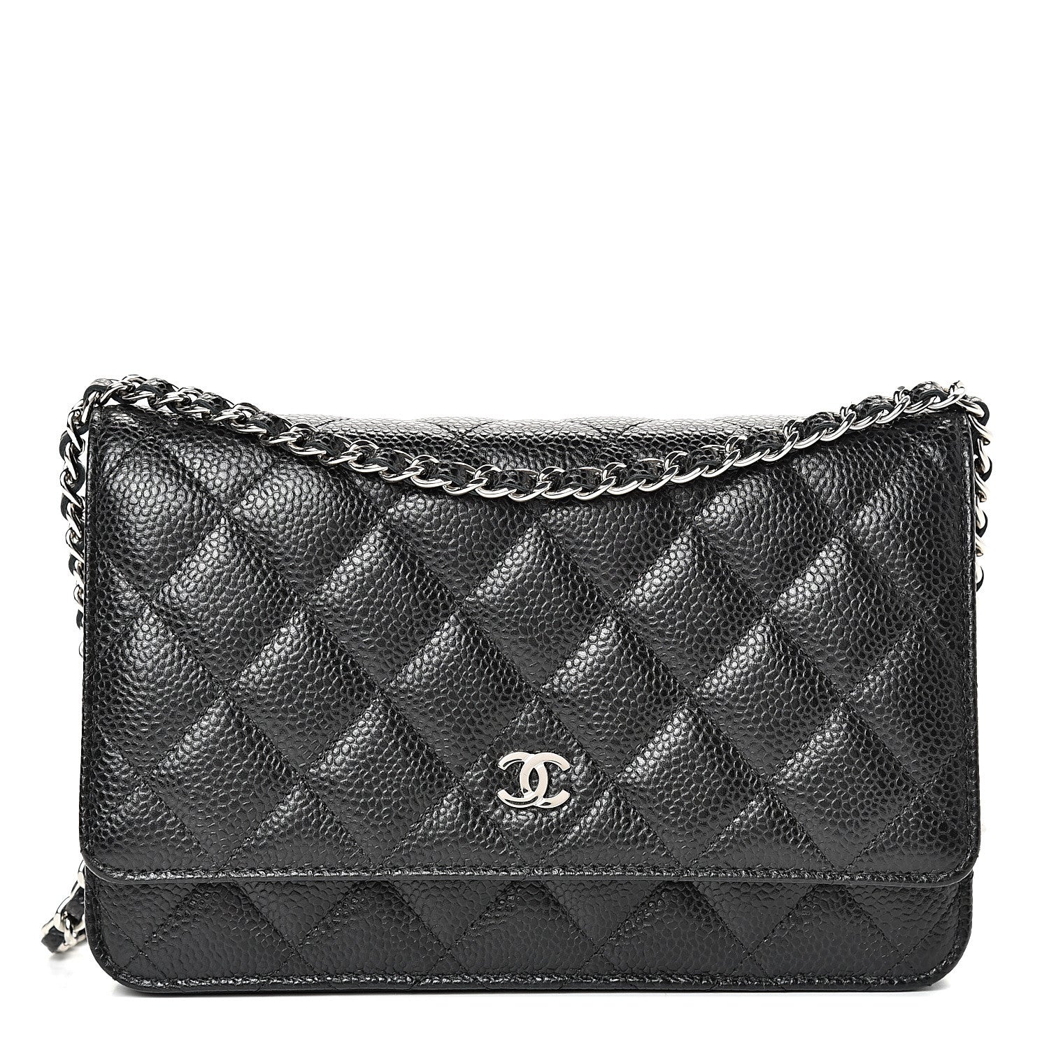 Chanel Caviar Quilted Wallet On Chain WOC Black 1 of 11