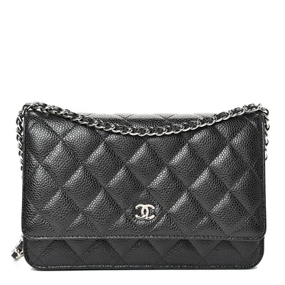 Chanel Caviar Quilted Wallet On Chain WOC Black 1 of 11