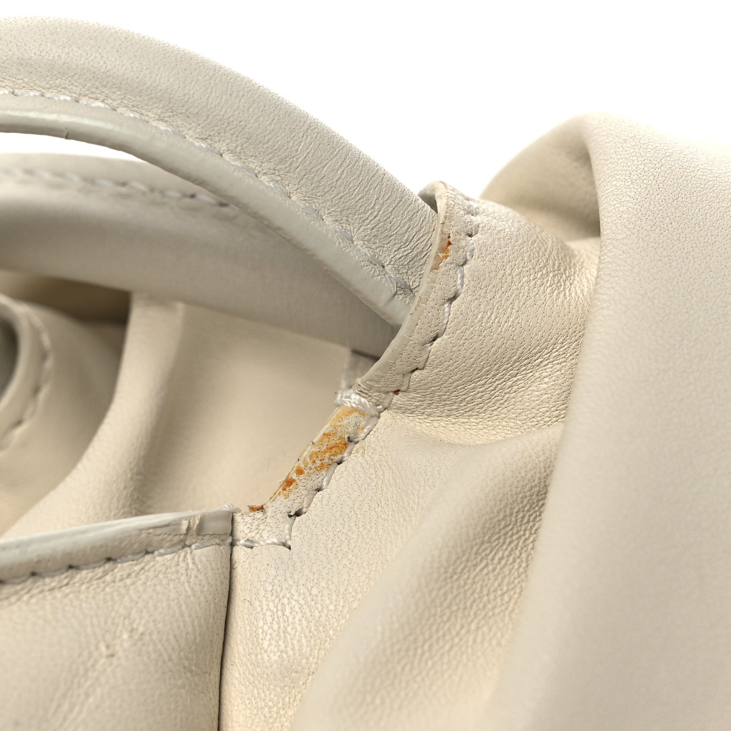 Celine Goatskin Pillow Bucket Bag White 11 of 16