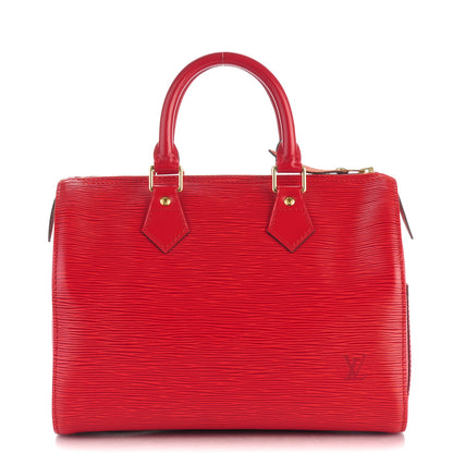 Louis Vuitton Epi Speedy 25 Castillan Red 1 of 7