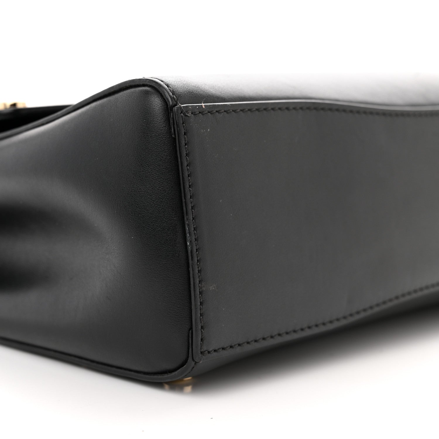 Jimmy Choo Smooth Calfskin Studded Lockett Shoulder Bag Black 8 of 11
