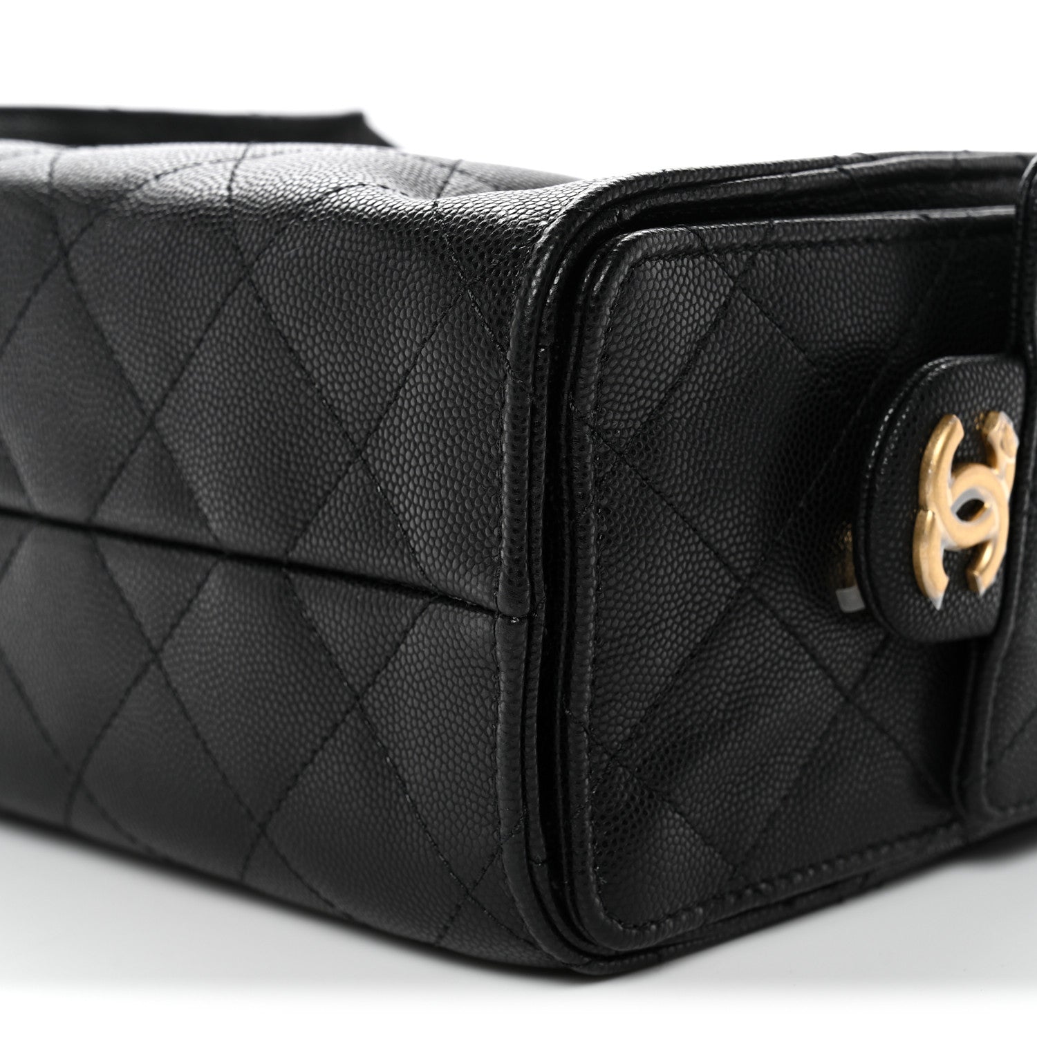 Chanel Caviar Quilted Mini Chanel 25 Handbag Black 10 of 11
