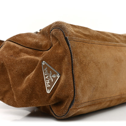 Prada Scamosciato Suede Shoulder Bag 8 of 10