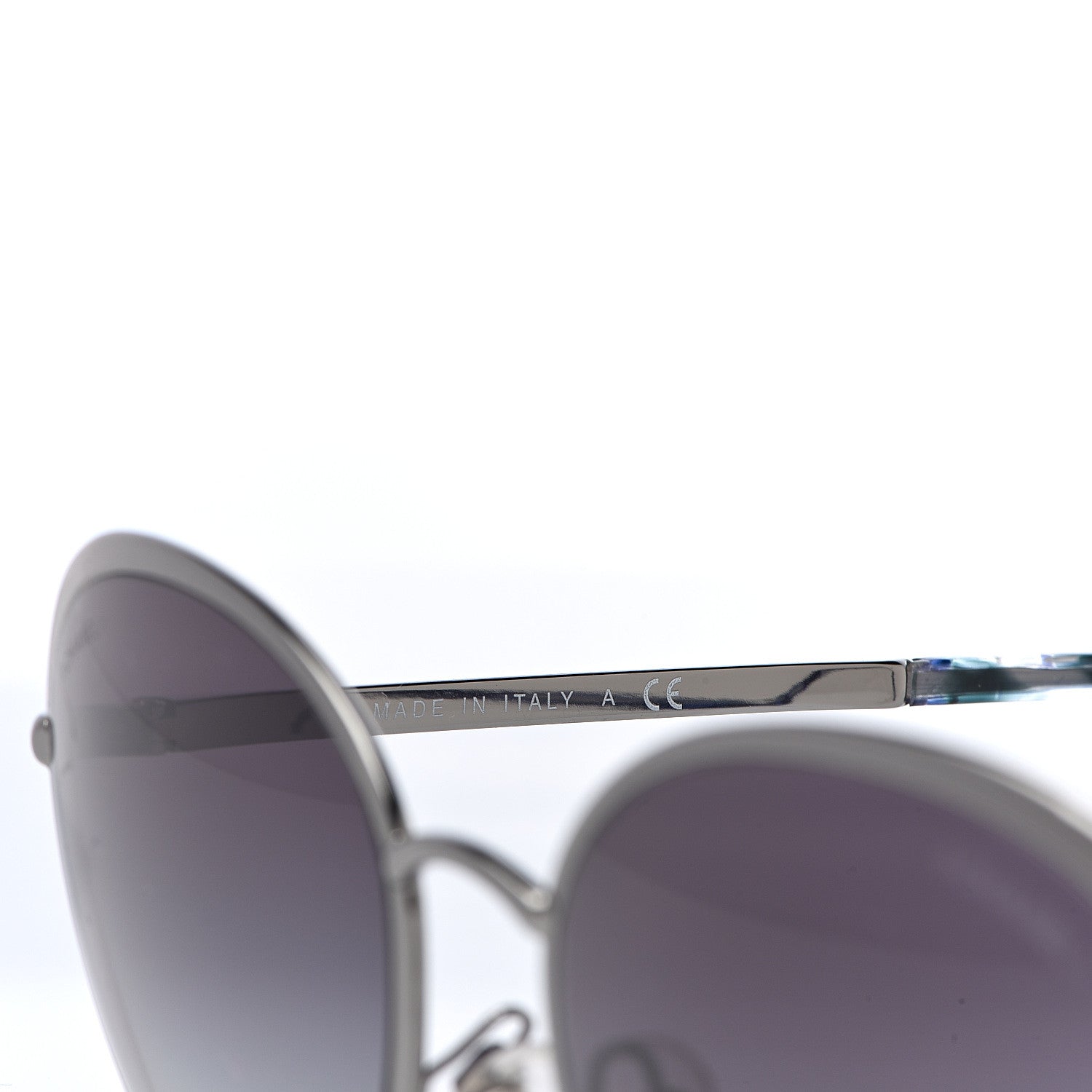 Chanel Round Spring Sunglasses 4206 Black Silver 5 of 6