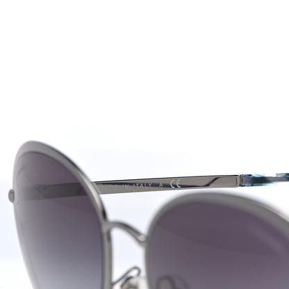Chanel Round Spring Sunglasses 4206 Black Silver 5 of 6