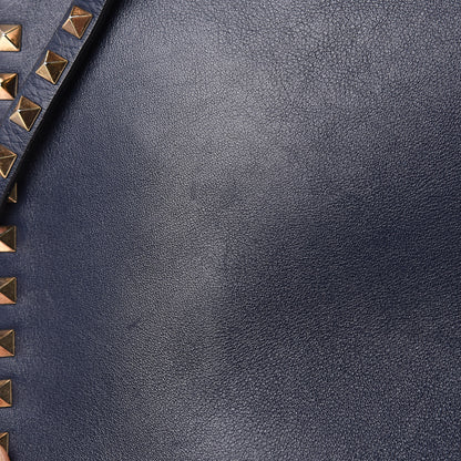 Valentino Garavani Vitello Rockstud Dome Shopper Marine 12 of 19