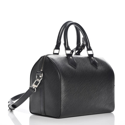 Louis Vuitton Epi Speedy Bandouliere 25 Black 4 of 8