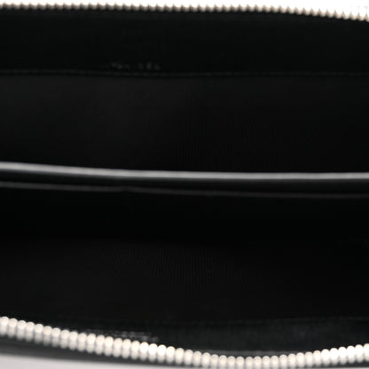 Salvatore Ferragamo Hammered Calfskin New Revival Wristlet Clutch Black 5 of 8