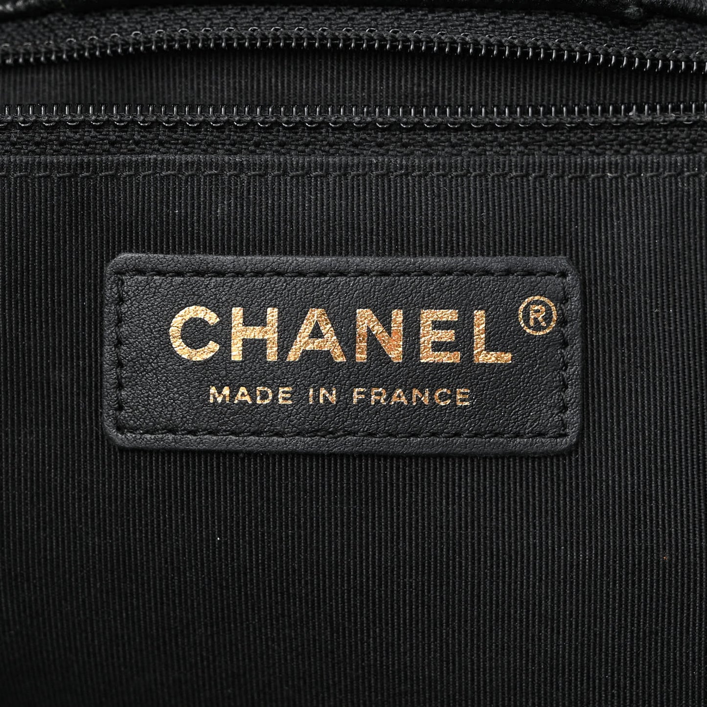 Caviar Quilted Large Shopping Tote Black