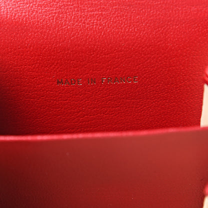 Chanel Goatskin Compact Double Sided Wallet Red 8 of 9