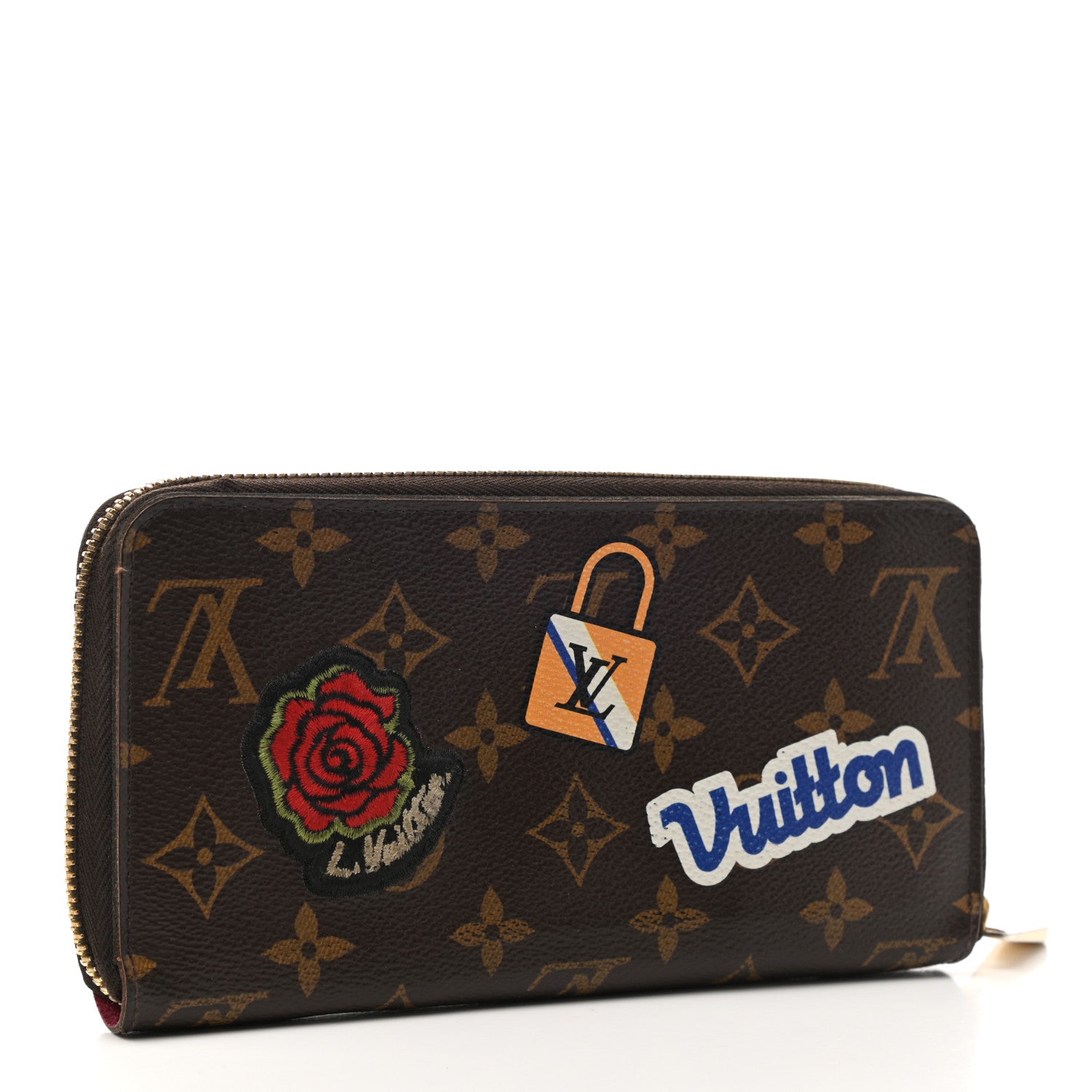 Louis Vuitton Monogram Travel Stickers Zippy Wallet 3 of 7