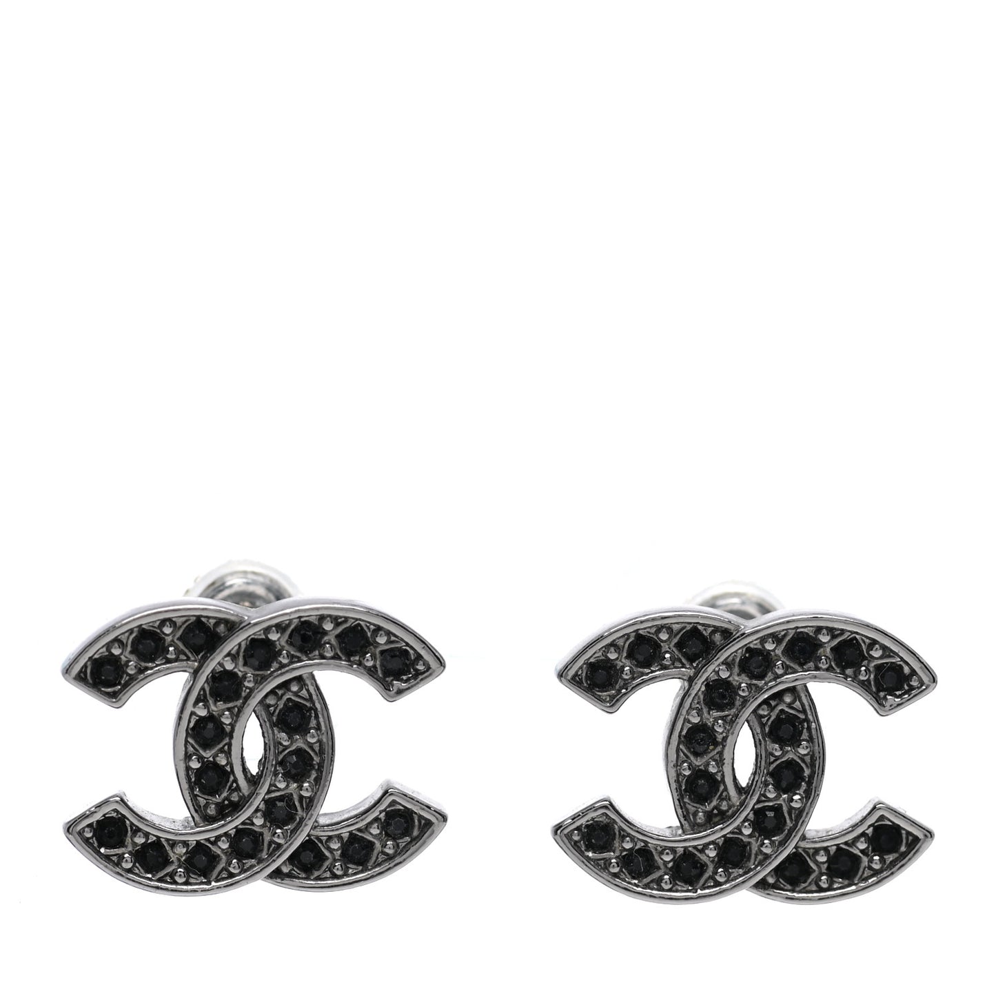 Ruthenium Crystal CC Earrings