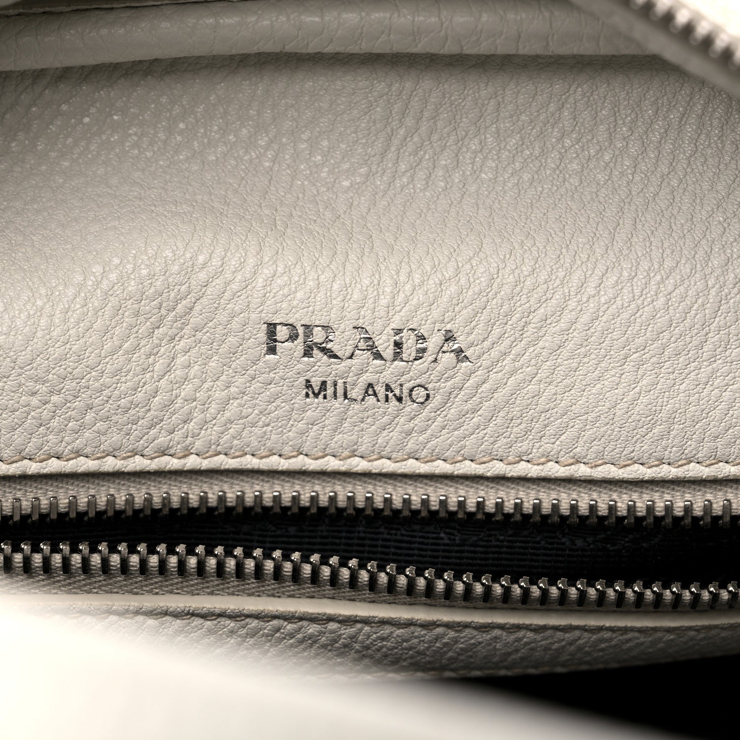 Prada Vitello Phenix Bowling Bag Talco 6 of 21