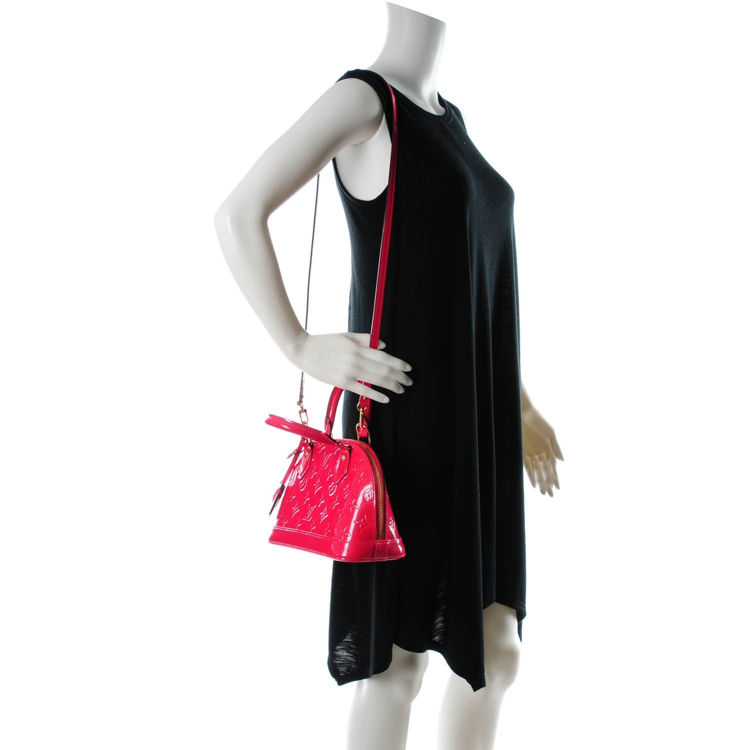 Louis Vuitton Vernis Alma BB Hot Pink 2 of 8
