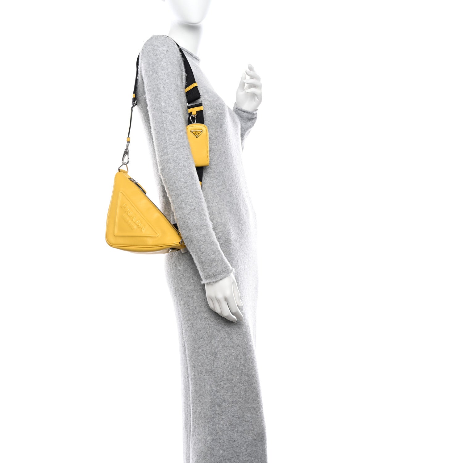 Prada Grace Lux Triangle Shoulder Bag Sole 2 of 10