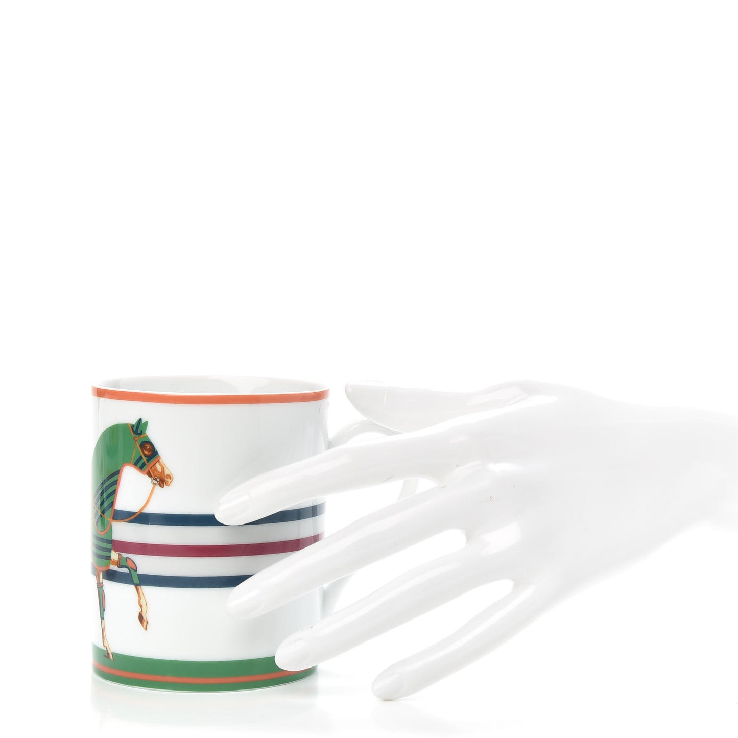 Porcelain Cheval A La Couverture Mug Set of 2