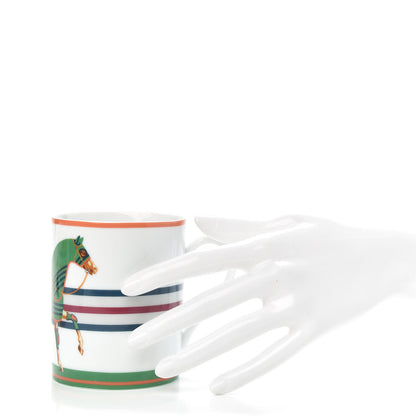 Hermes Porcelain Cheval A La Couverture Mug Set of 2 2 of 6