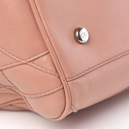 Christian Dior Lambskin Cannage Granville Polochon Bois de Rose 12 of 17