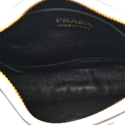 Prada Soft Calfskin Mini Arque Shoulder Bag White 5 of 10