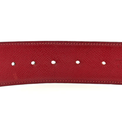 Hermes Epsom 42mm Constance 2 H Belt 80 32 Black Rouge Vif 5 of 5