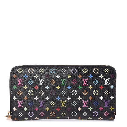 Louis Vuitton Monogram Multicolor Zippy Wallet Black Grenade 1 of 8