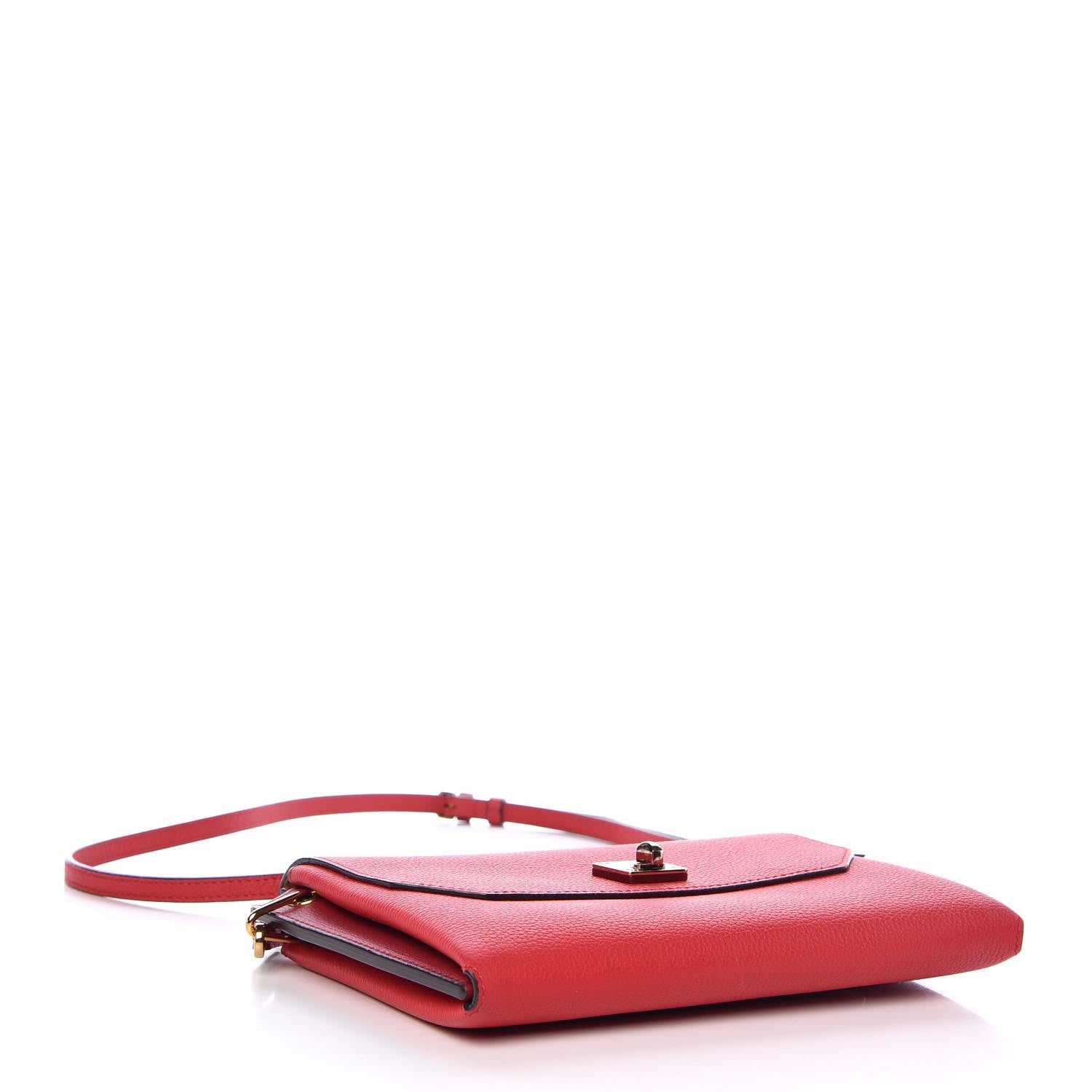 MCM Grained Calfskin Small Milla Clutch Ruby Red 4 of 8