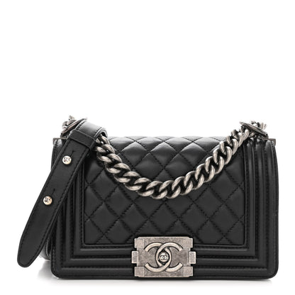 Chanel Calfskin Quilted Small Boy Flap Black 1 of 10
