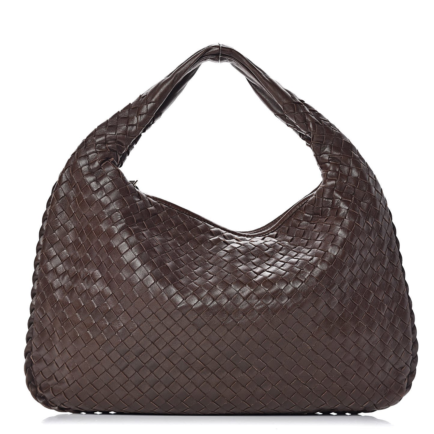 Nappa Intrecciato Medium Veneta Hobo Ebano