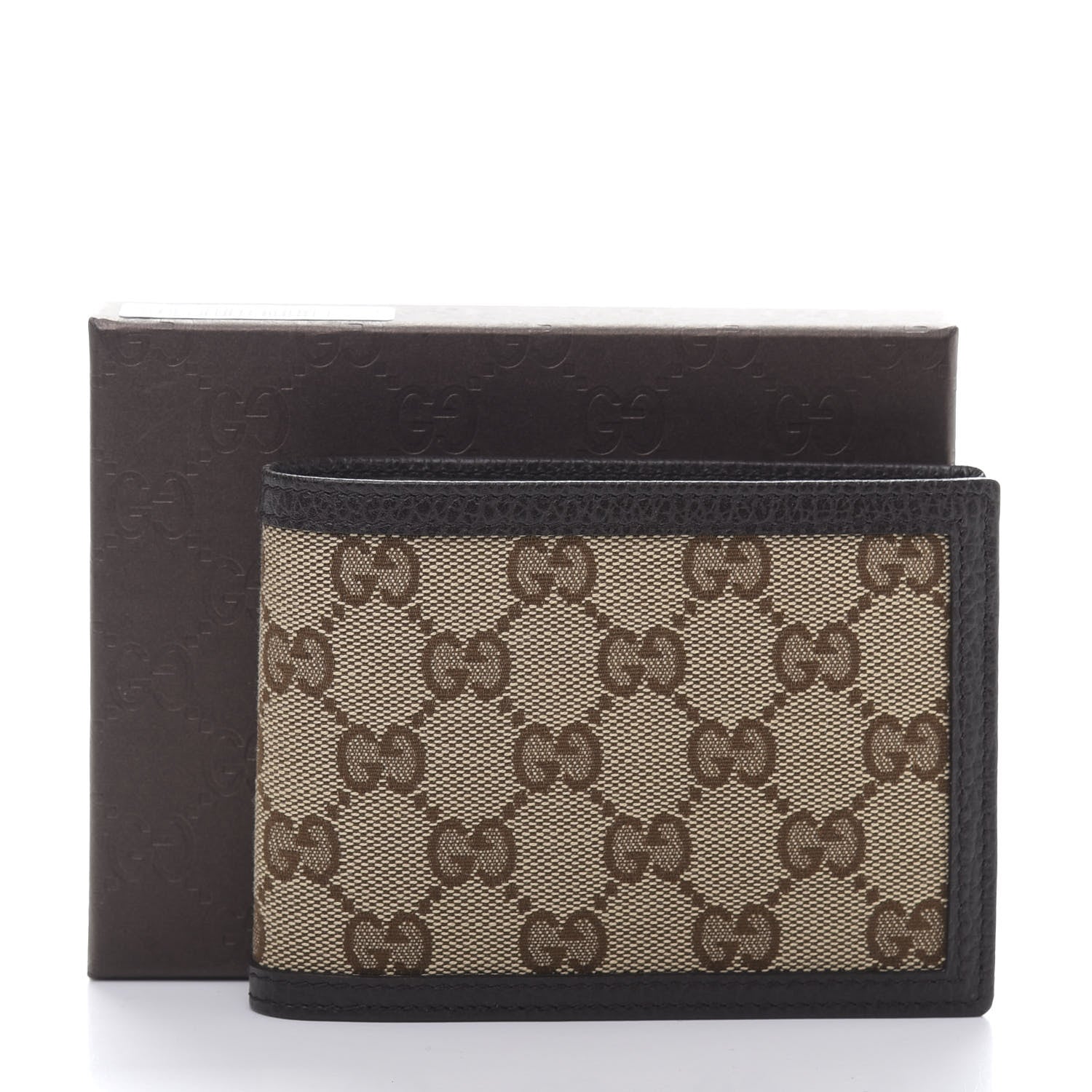 Gucci Monogram Mens Bi-Fold Wallet Brown 10 of 10