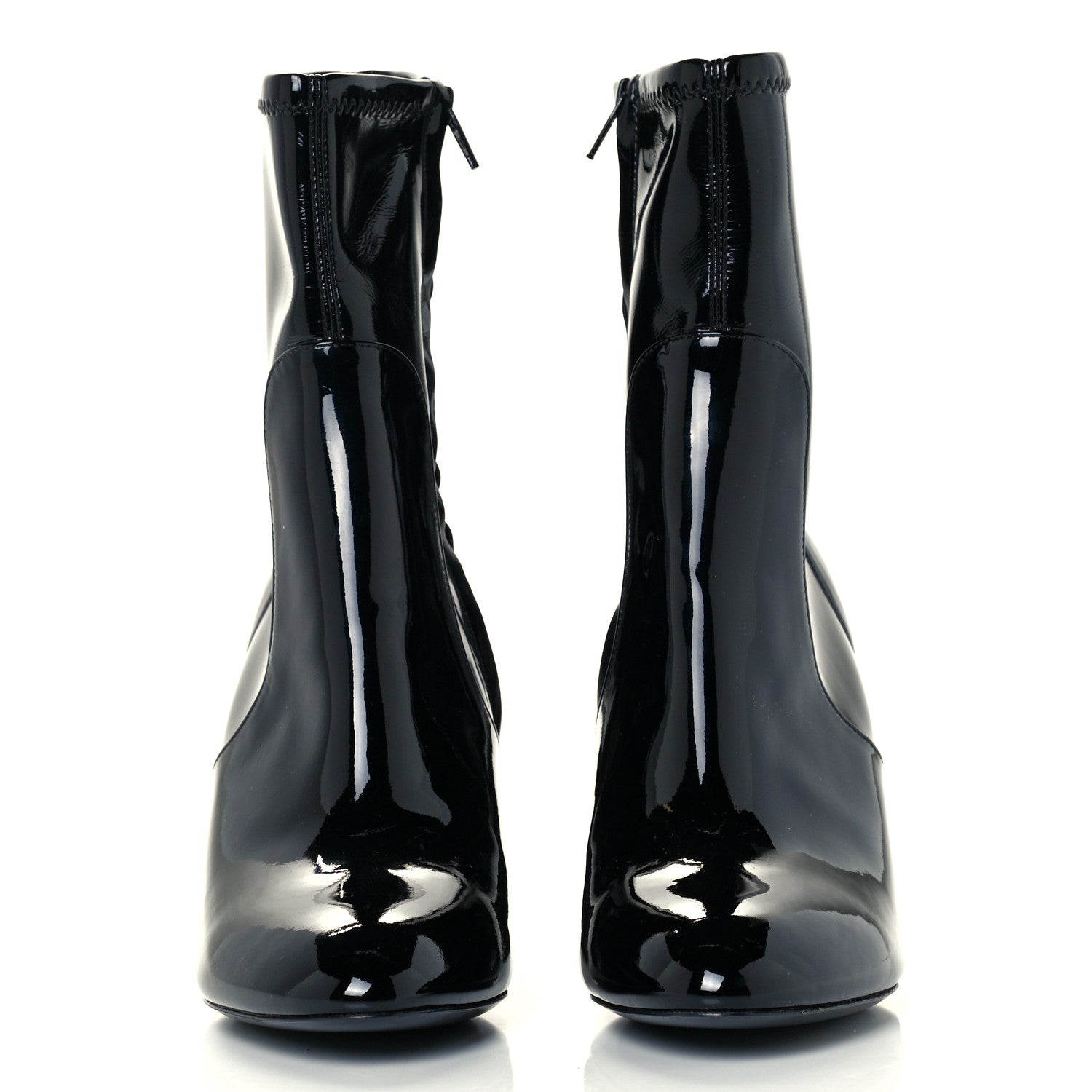 Louis Vuitton Patent Uniformes Silhouette Ankle Boots 37.5 Black 2 of 10