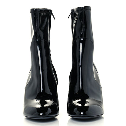 Louis Vuitton Patent Uniformes Silhouette Ankle Boots 37.5 Black 2 of 10