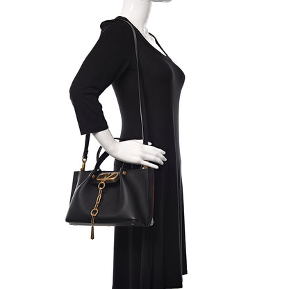 Valentino Garavani Grainy Calfskin Small VLogo Escape Shopper Black 2 of 11