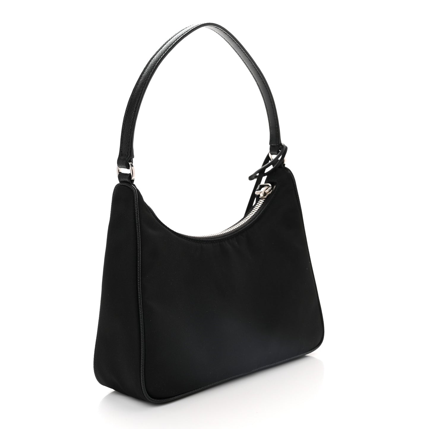 Tessuto Nylon Saffiano Mini Re-Edition 2005 Bag Black