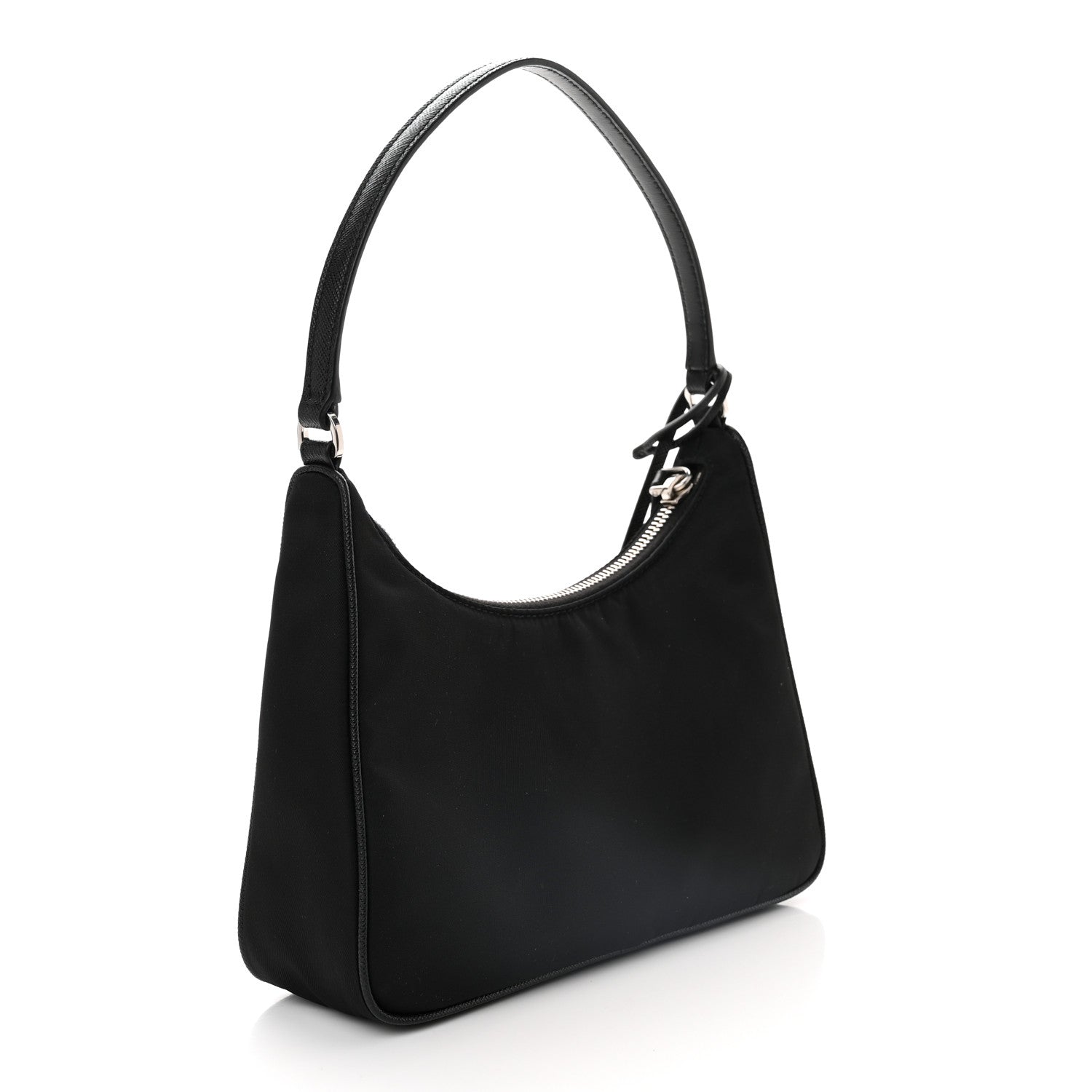 Prada Tessuto Nylon Saffiano Mini Re-Edition 2005 Bag Black 3 of 10