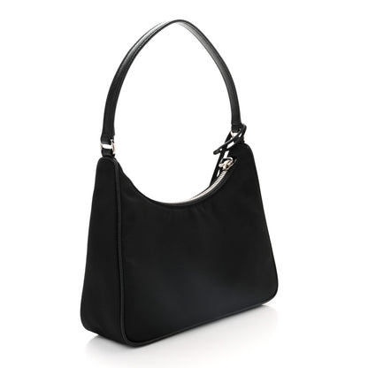 Prada Tessuto Nylon Saffiano Mini Re-Edition 2005 Bag Black 3 of 10