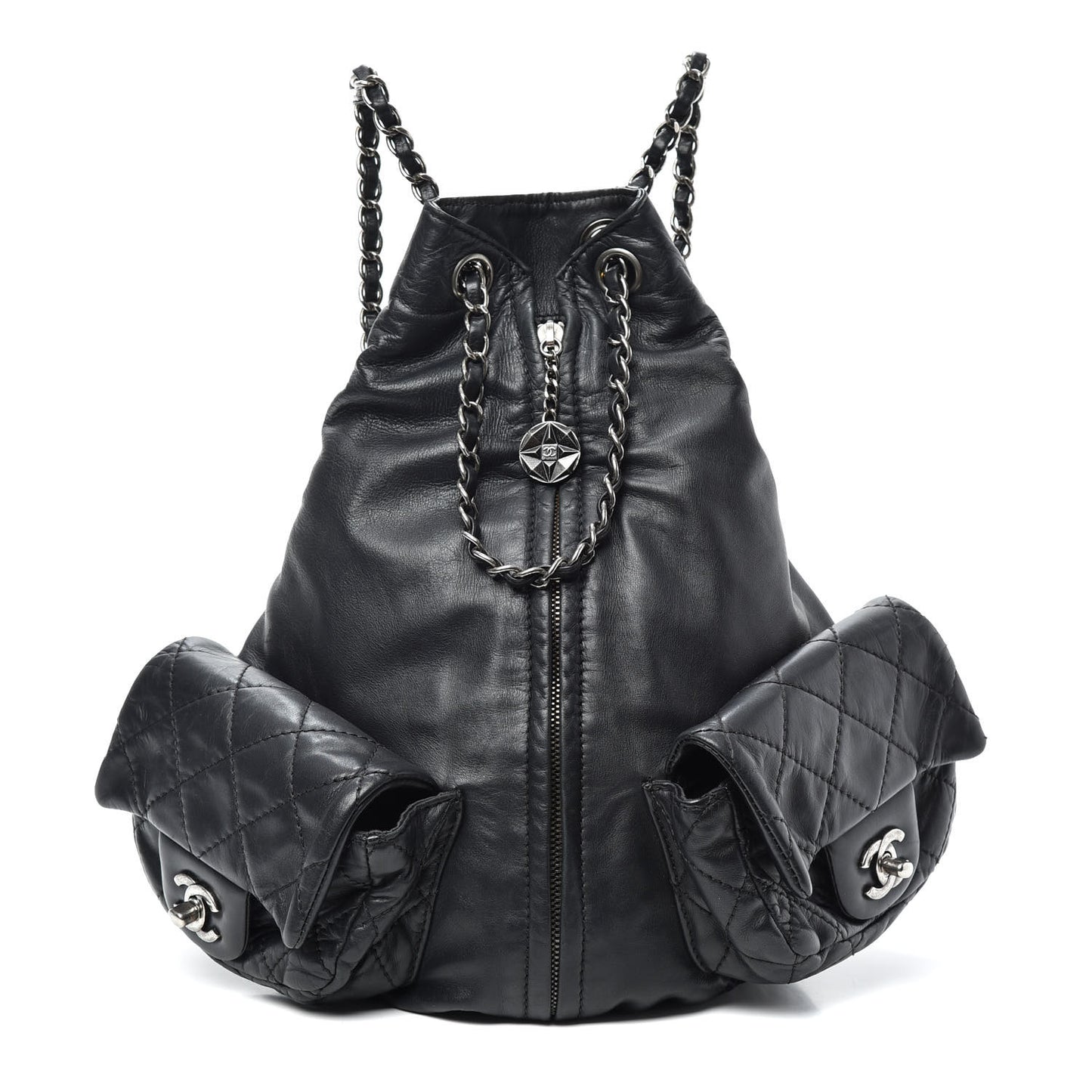 Calfskin Large Backpack Is Back Black