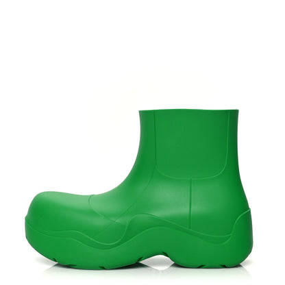 Bottega Veneta Rubber Puddle Ankle Boots 38 Grass 1 of 7