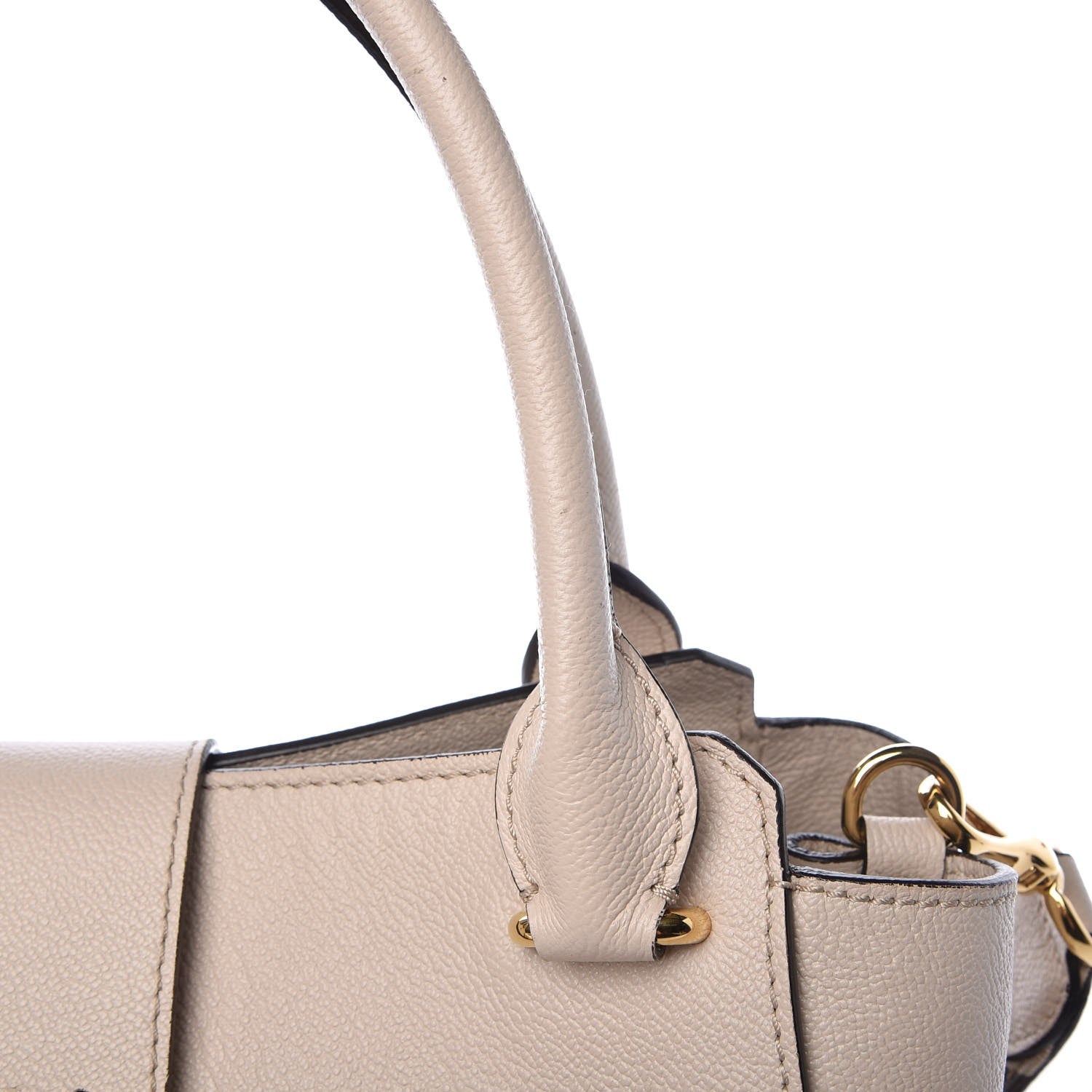 Burberry Soft Grain Calfskin Medium Buckle Tote Limestone 12 of 13