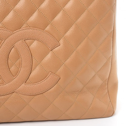 Chanel Caviar Quilted Grand Shopping Tote GST Beige 10 of 12