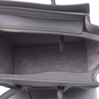 Celine Baby Drummed Calfskin Micro Luggage Kohl 5 of 10