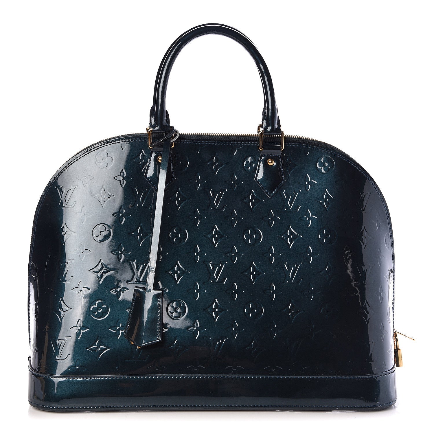 Louis Vuitton Vernis Alma GM Blue Nuit 1 of 11