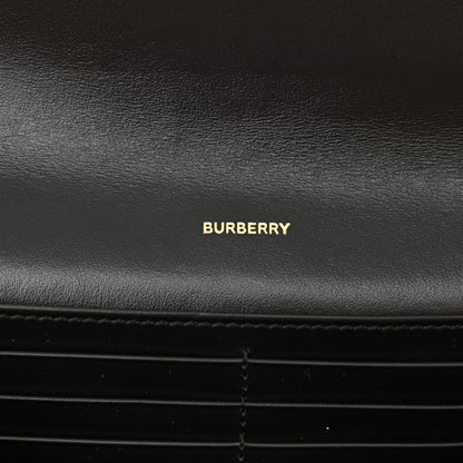 Burberry Grainy Calfskin Vintage Check Wallet With Detachable Strap Black 6 of 11