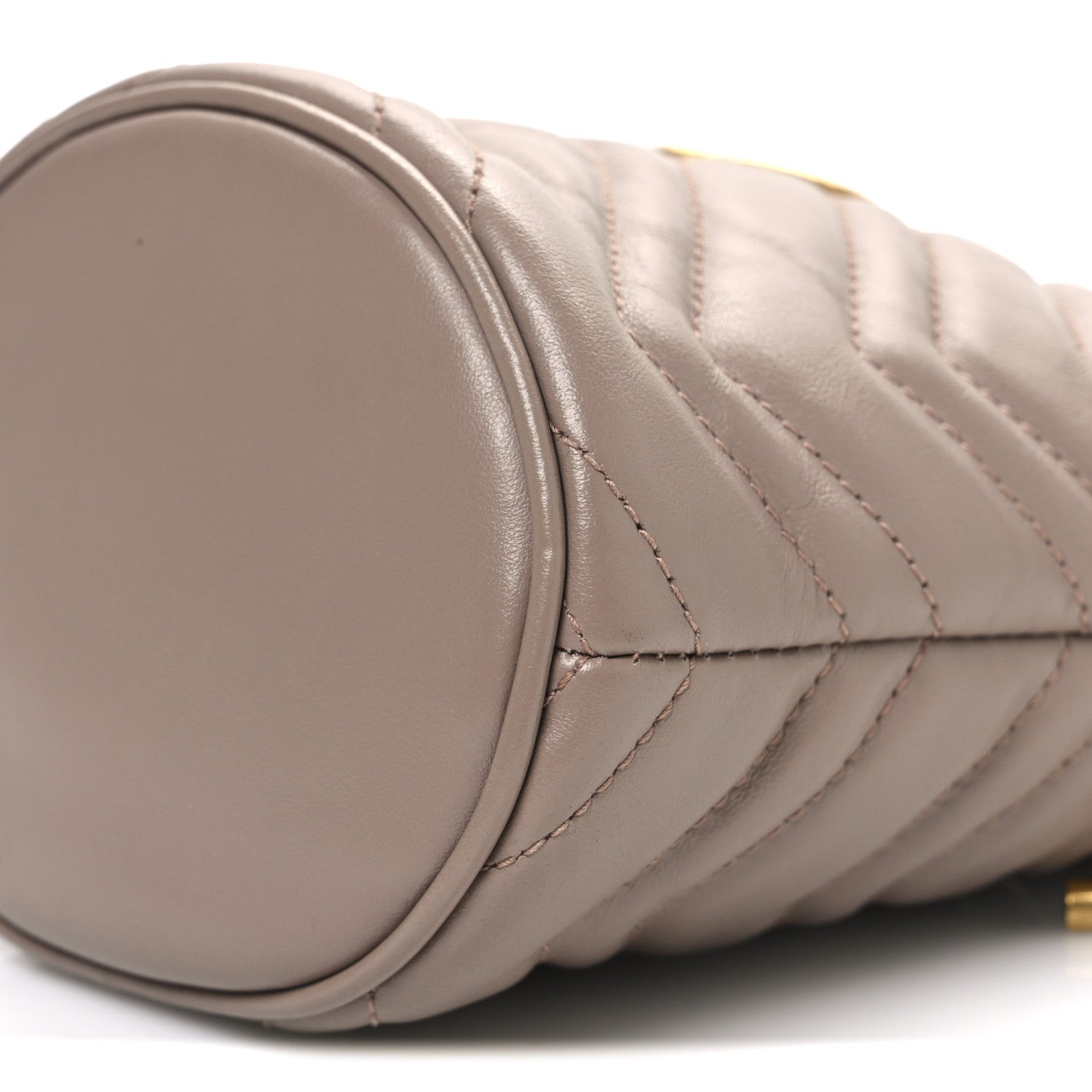Gucci Calfskin Matelasse Mini GG Marmont 2.0 Bucket Bag Porcelain Rose 10 of 11