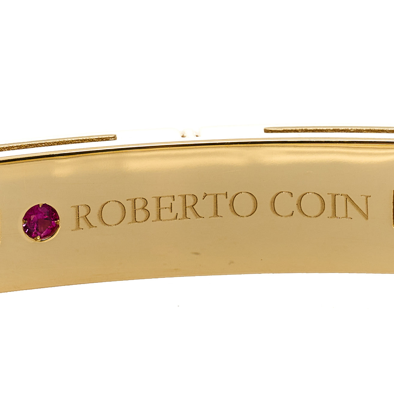 18K Yellow Gold Diamond Medium Love in Verona Bangle Bracelet